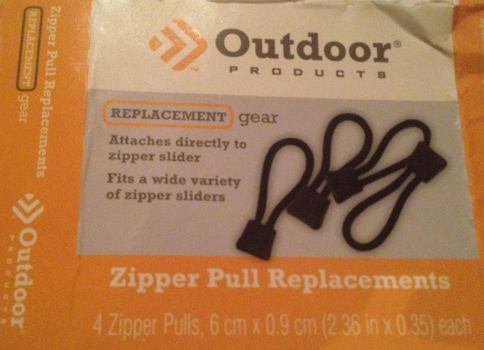 Replacement zipper pulls walmart
