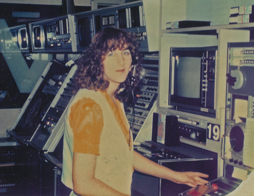 Deb as a TV Engineer at WFSB-TV, a CBS-TV affiliate.