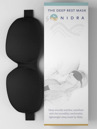 The Nidra Deep Rest mask and box.