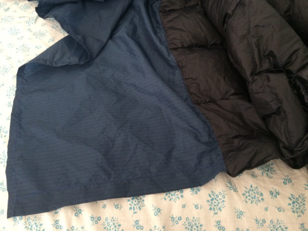 My down blanket with extra ripstop to make it my perfect length.