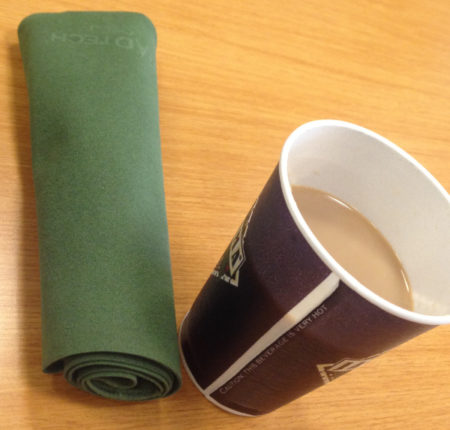 The RadTech Sleevz sleeve takes up virtually no space.