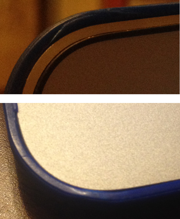 The STM Grip snap-on case after hitting the ground.